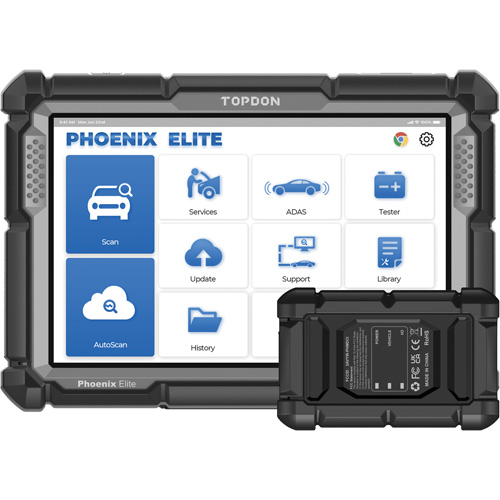 Outil de diagnostic de niveau constructeur Phoenix Elite avec &eacute;cran 10,1", programmation bas&eacute;e sur l'infonuage et CANFD Rock Safety Industrial Ltd