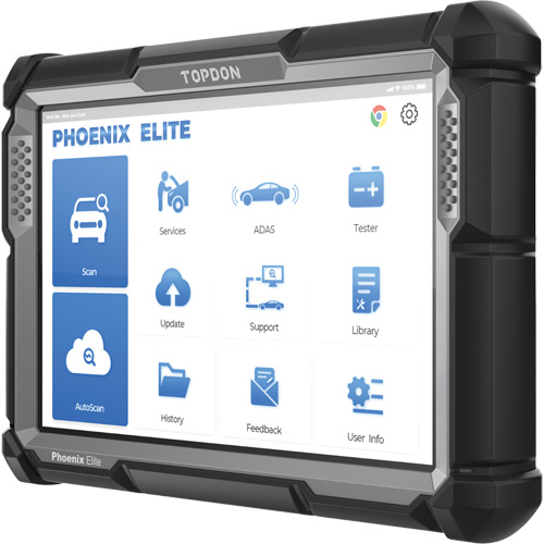 Outil de diagnostic de niveau constructeur Phoenix Elite avec &eacute;cran 10,1", programmation bas&eacute;e sur l'infonuage et CANFD Rock Safety Industrial Ltd