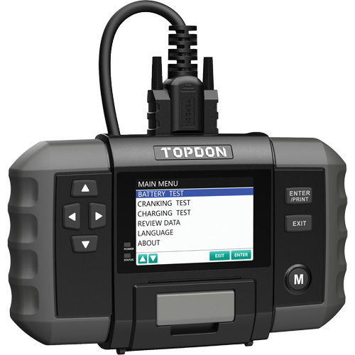 Testeur de batterie 12?V et de syst&egrave;mes 12?V/24?V BT600 avec imprimante int&eacute;gr&eacute;e Rock Safety Industrial Ltd