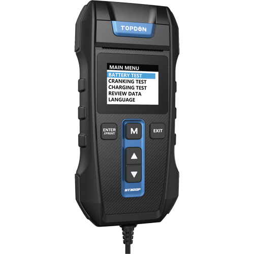 BT300P Battery, Charging & Cranking System Tester with Printer Rock Safety Industrial Ltd