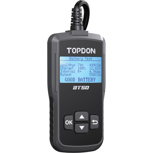 Testeur de batterie, de charge et de d&eacute;marrage BT50 avec imprimante Rock Safety Industrial Ltd