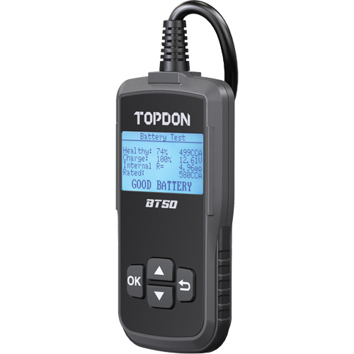Testeur de batterie, de charge et de d&eacute;marrage BT50 avec imprimante Rock Safety Industrial Ltd