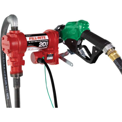 12V Fuel Transfer Pump with Nozzle Rock Safety Industrial Ltd