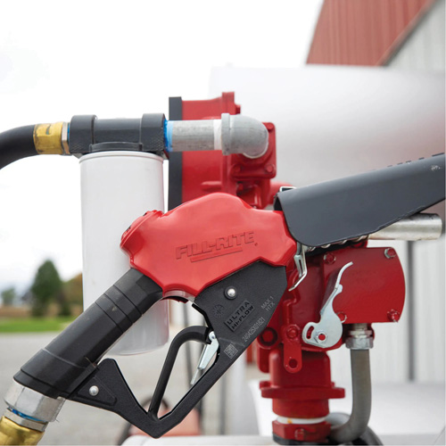 Red Ultra High-Flow Automatic Diesel Spout Nozzle Rock Safety Industrial Ltd