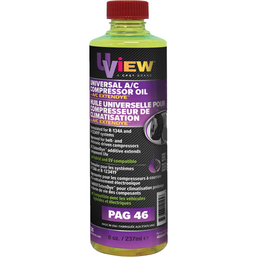 Universal PAG 46 Oil with A/C ExtenDye, 237 ml, Bottle Rock Safety Industrial Ltd