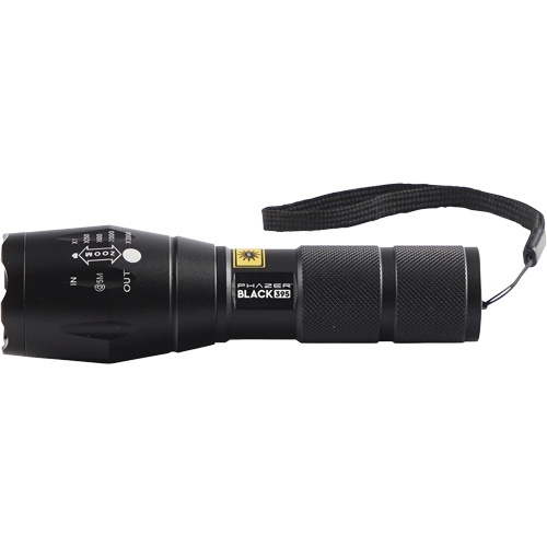 Lampe UV rechargeable pour la d&eacute;tection des fuites UView Phazer BLACK 395 Rock Safety Industrial Ltd