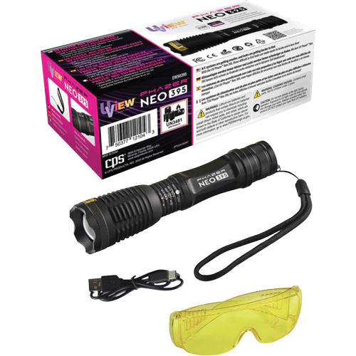 UView&reg; Phazer NEO 395 Rechargeable UV Leak Detection Light Rock Safety Industrial Ltd