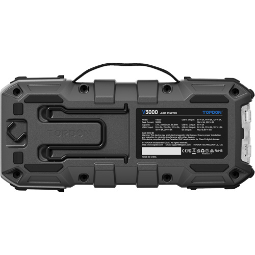 V3000 Jump Starter, Power Bank & Flashlight Rock Safety Industrial Ltd