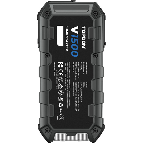 V1500 Jump Starter, Booster, Power Bank & Flashlight Rock Safety Industrial Ltd