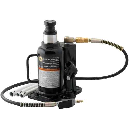 Air Actuated Bottle Jack, 20 Ton(s), Air Hydraulic, 18-3/4" Raised Height Rock Safety Industrial Ltd