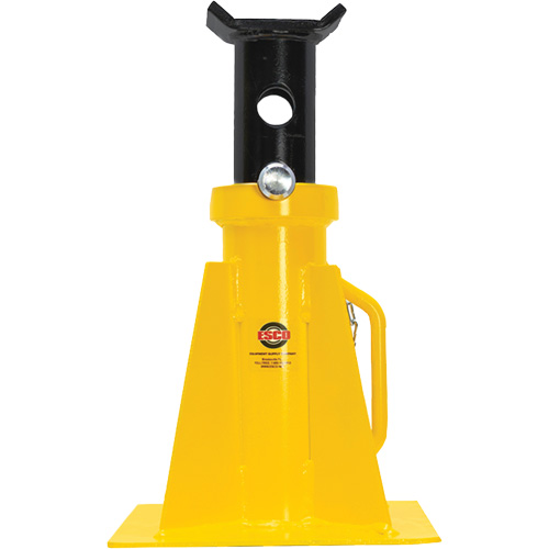 Pin Style Jack Stand, Locking Pin, 25 tons Capacity, 15-3/4" - 26-3/4" H Rock Safety Industrial Ltd