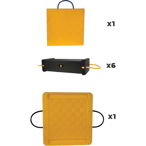 Ensemble de syst&egrave;me de sout&egrave;nement en composite CribLok 8 mcx Rock Safety Industrial Ltd