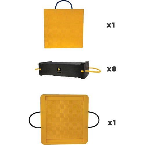 Ensemble de syst&egrave;me de sout&egrave;nement en composite CribLok 10 mcx Rock Safety Industrial Ltd