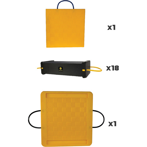 Ensemble de syst&egrave;me de sout&egrave;nement en composite CribLok 20 mcx Rock Safety Industrial Ltd