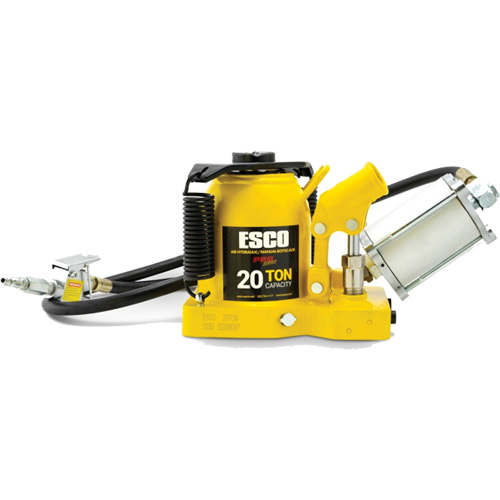 Cric bouteille de s&eacute;rie Pro "Shorty", 20 tonne(s), Air comprim&eacute;/hydraulique, 12-5/8" Hauteur &eacute;lev&eacute;e Rock Safety Industrial Ltd