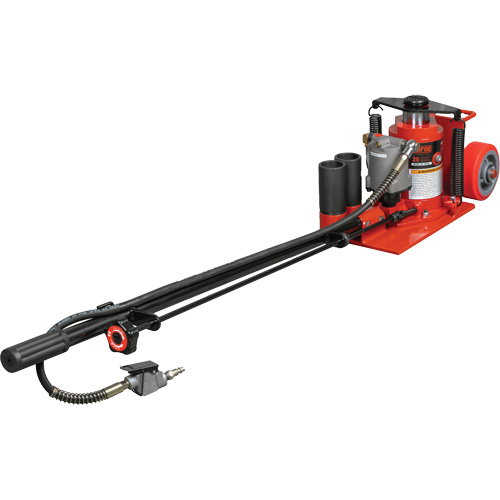 Low Height Floor Jack, 20 Ton(s) Capacity, 8-5/8" Lowered, 22-3/4" Raised, Air Hydraulic Rock Safety Industrial Ltd