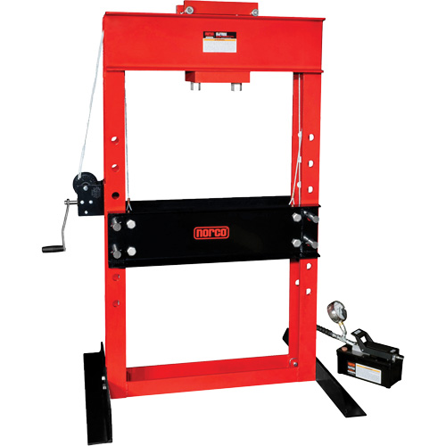 Presse pour atelier op&eacute;r&eacute;e par une pompe/hydraulique &agrave; air, Capacit&eacute; 50 tonnes Rock Safety Industrial Ltd