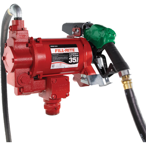 Pompe de transfert de carburant 115/230 V c. a. avec pistolet Rock Safety Industrial Ltd