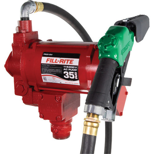 Pompe de transfert de carburant 115/230 V c. a. avec pistolet Rock Safety Industrial Ltd