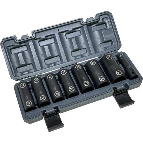 Double-Ended Hex & Twist Socket Set with Case, 8 Pieces, 1/2" Drive Size Rock Safety Industrial Ltd