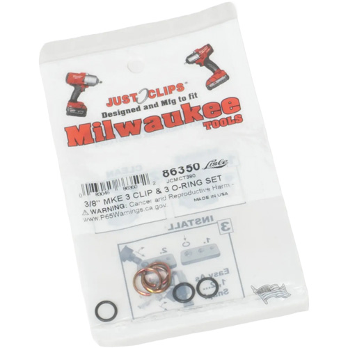 3/8" Clips & O-Rings Set for Milwaukee Rock Safety Industrial Ltd