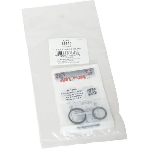 1" Clips & O-Rings Set - Bulk Rock Safety Industrial Ltd