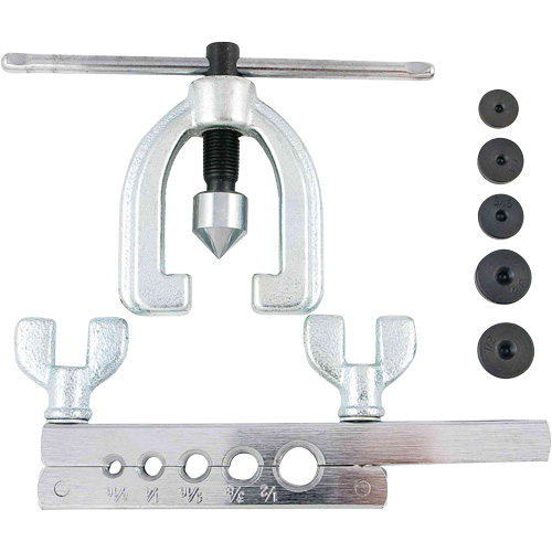 Trousse d'outils d'&eacute;vasement double SAE de 7 morceaux avec coffret moul&eacute; par soufflage Rock Safety Industrial Ltd