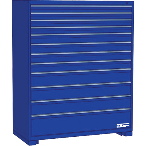 Armoire &agrave; tiroirs modulaire, 12 tiroirs, 48" la x 24" p x 60" h, Bleu Rock Safety Industrial Ltd