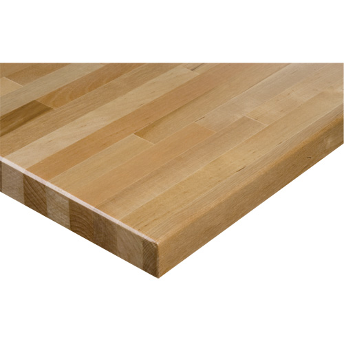 Dessus d'&eacute;tabli en bois dur, 72" la x 30" p, Bordure Carr&eacute;e, &eacute;paisseur 1-1/4" Rock Safety Industrial Ltd