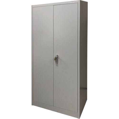 Storage Cabinet, Steel, 4 Shelves, 66" H x 30" W x 15" D, Grey Rock Safety Industrial Ltd