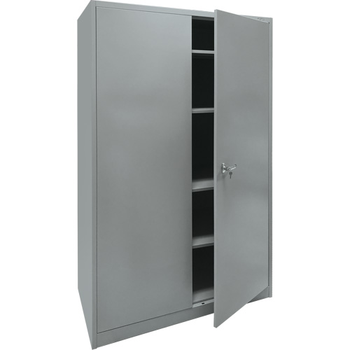 Storage Cabinet, Steel, 4 Shelves, 78" H x 48" W x 24" D, Grey Rock Safety Industrial Ltd