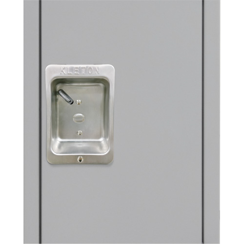 Lockers, 3 -tier, 12" x 18" x 86", Steel, Grey, Knocked Down Rock Safety Industrial Ltd
