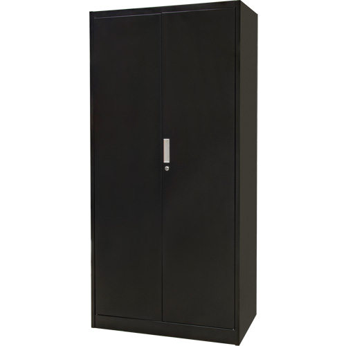 Armoire de rangement combin&eacute;e, 36" la x 18" p x 72" h, Noir Rock Safety Industrial Ltd