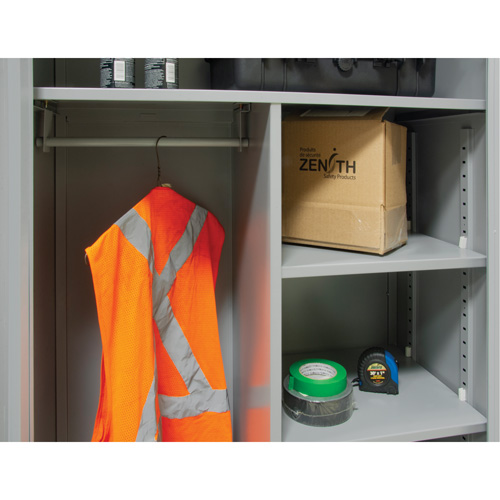 Combination Storage Cabinet, 36" W x 18" D x 72" H, Grey Rock Safety Industrial Ltd