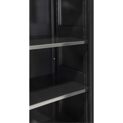 Armoire de rangement Hi-Boy, Acier, 4 Tablettes, 72" h x 36" la x 18" P, Noir Rock Safety Industrial Ltd