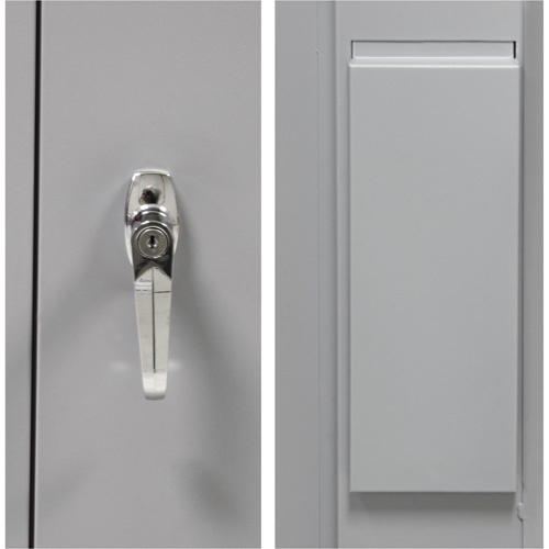 Armoire garde-robe, Acier, 36" la x 18" p x 72" h, Gris Rock Safety Industrial Ltd