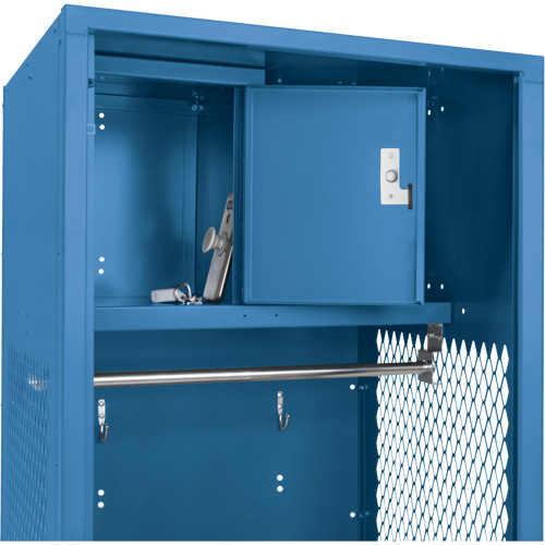 Gear Locker, Steel, 24" W x 18" D x 72" H, Dark Blue Rock Safety Industrial Ltd