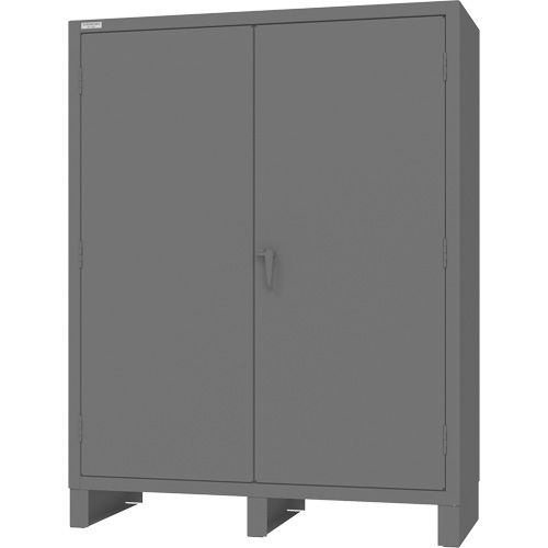 Armoire &agrave; portes encastr&eacute;es standards, Acier, 60" la x 24" p x 78" h, Gris Rock Safety Industrial Ltd