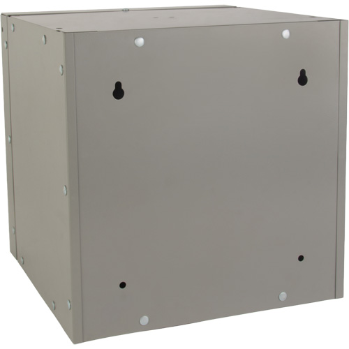 Casier cubique empilable, 12" x 12" x 12", Acier, Gris, D&eacute;mont&eacute; Rock Safety Industrial Ltd