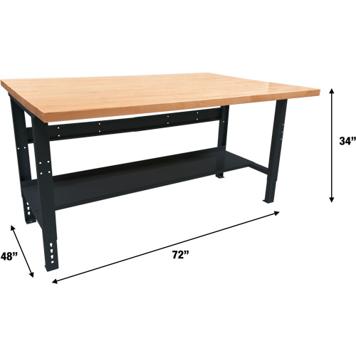 &eacute;tabli modulaire industriel, Cap 1000 lb, 72" la x 48" p Rock Safety Industrial Ltd