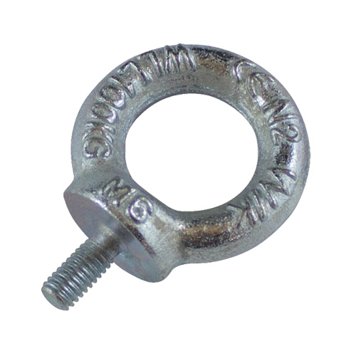 Drop Forged Eye Bolts, 1/8" Dia., 1/2" L, Uncoated Natural Finish, 154 lbs (70 kg) Capacity Rock Safety Industrial Ltd