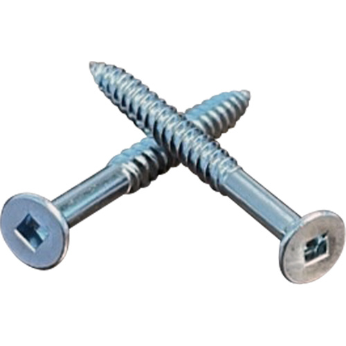 Flat SOC Wood Screws, #10 x 2" L, Zinc Plated Rock Safety Industrial Ltd