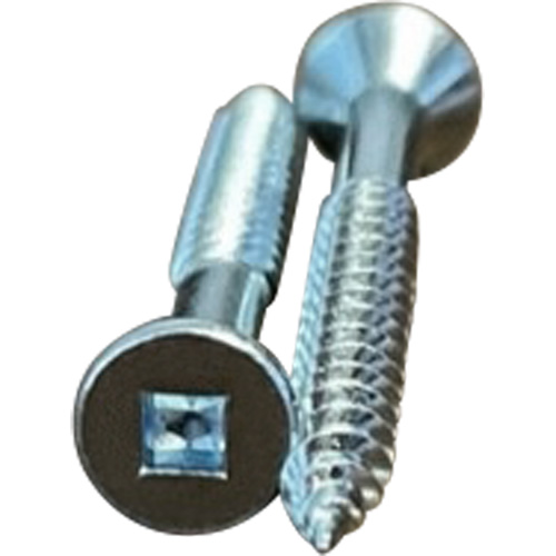 Flat SOC Wood Screws, #10 x 2" L, Zinc Plated Rock Safety Industrial Ltd