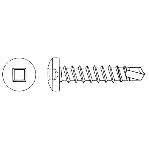 Self Drill Pan Head Screws, #10 x 1/2" L, Zinc Plated Rock Safety Industrial Ltd