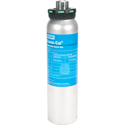 Gaz d'essai d'&eacute;talonnage, 4 M&eacute;lange de gaz, CH4/CO/H2S/O2, 34 litres Rock Safety Industrial Ltd