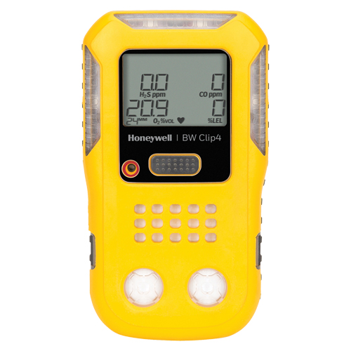 D&eacute;tecteur multi-gaz Clip 4 de BW, 4 Gaz, LEL - CO - H2S -O2 Rock Safety Industrial Ltd