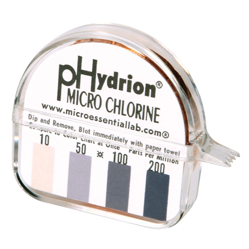 Papier r&eacute;actif Hydrion Chlorine Phydrion CM-240 Rock Safety Industrial Ltd