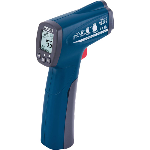Thermom&egrave;tre &agrave; infrarouge, -25,6°- 752° F ( -32° - 400° C ), 12:1, &eacute;missivit&eacute; Ajustable Rock Safety Industrial Ltd