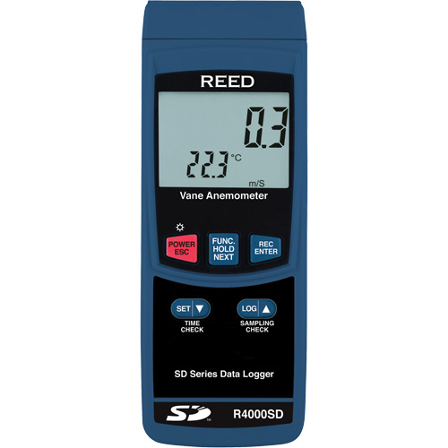 Thermo-Anemometer, Data Logging, 0.4 - 30 m/sec Air Velocity Range Rock Safety Industrial Ltd