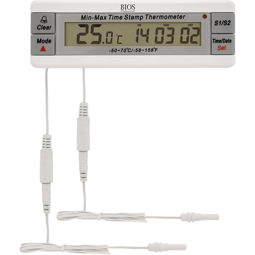 Thermom&egrave;tre pour vaccins, Contact, Num&eacute;rique, -50-70°F (-58-158°C) Rock Safety Industrial Ltd